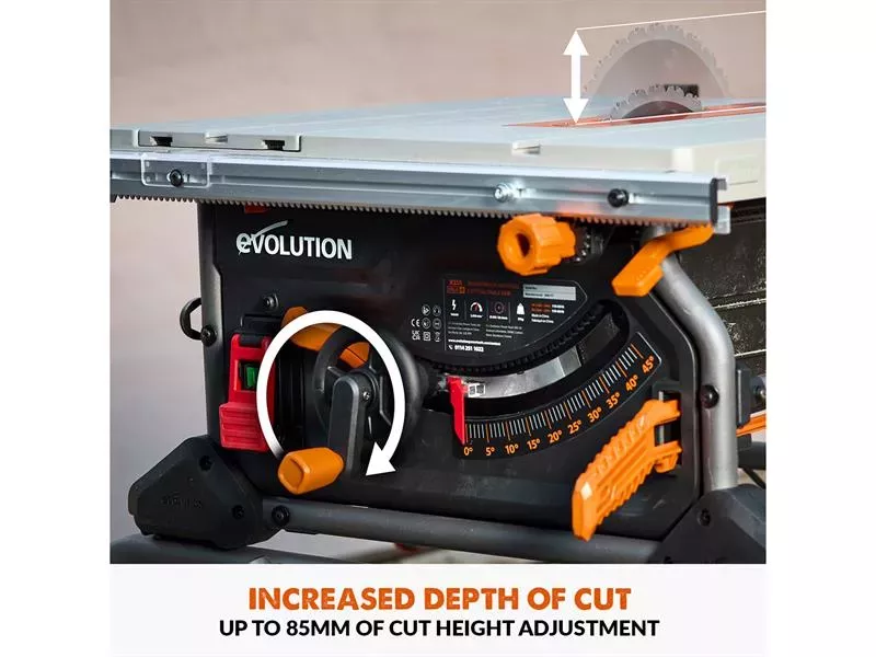 Evolution R255TBLX+ Portable Jobsite Table Saw 1800W 240V| Carey ...